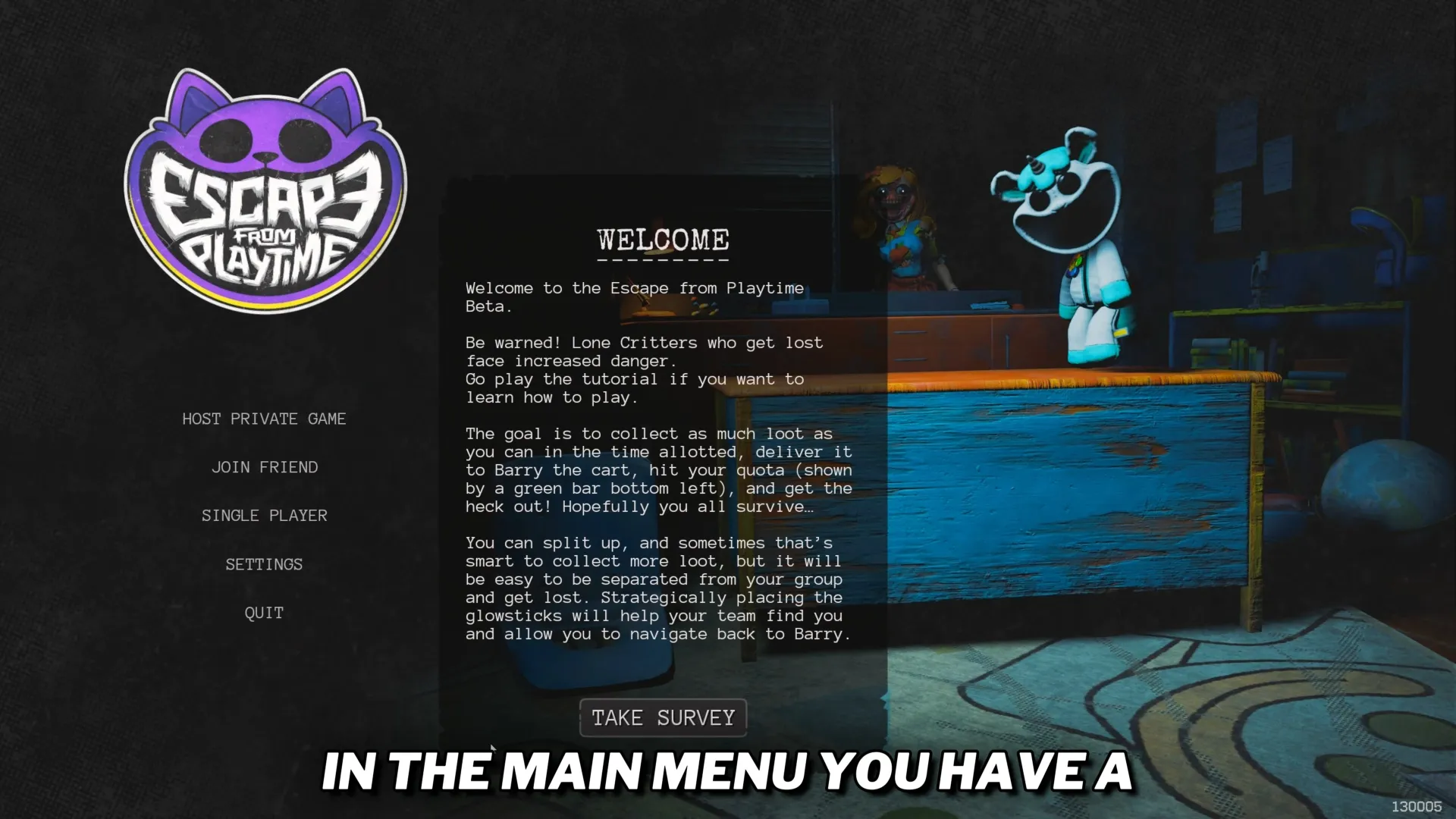 Escape from Playtime Tutorial: Your First Tribute